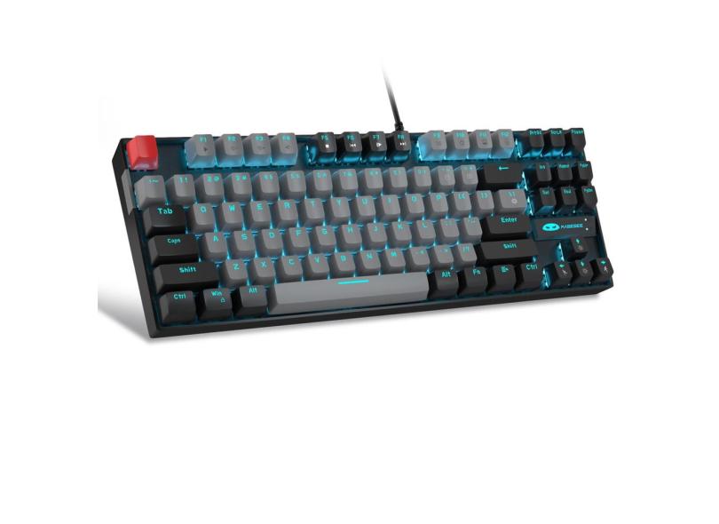 Teclado mecânico para jogos MageGee 75% com Blue Switch