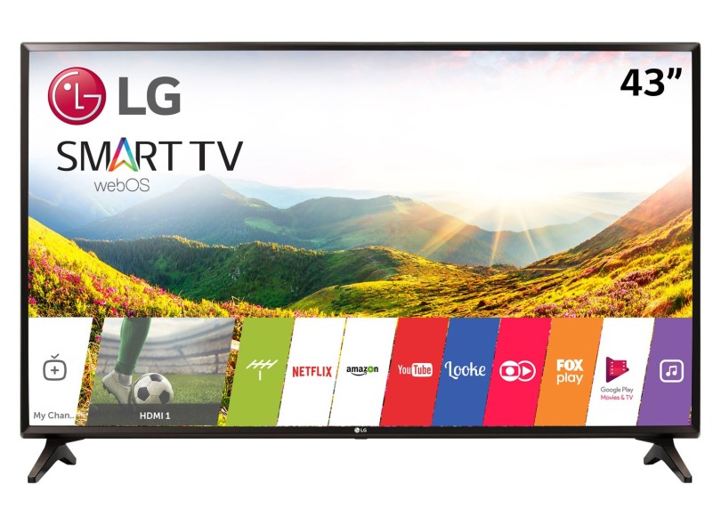 Smart TV TV LED 43 LG Full HD Netflix 43LJ5550 2 HDMI com o
