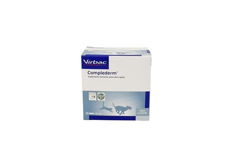 Complederm 4ml Virbac Suplemento Alimentar Cães e Gatos com o Melhor ...