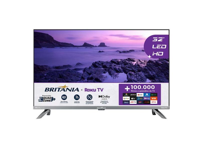 Smart TV LED 32" Britânia HD BTV32G7PR2CSGBLH