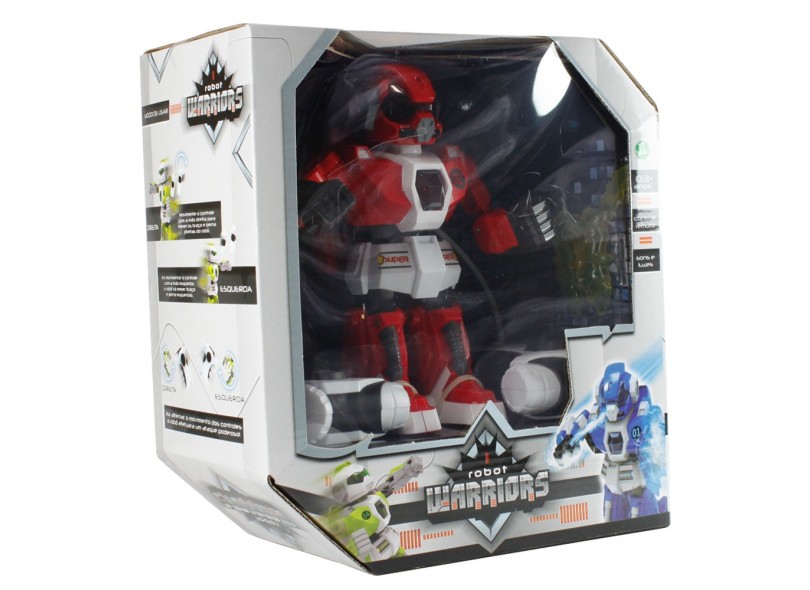 Boneco Robot Warriors Vermelho - Zoop Toys