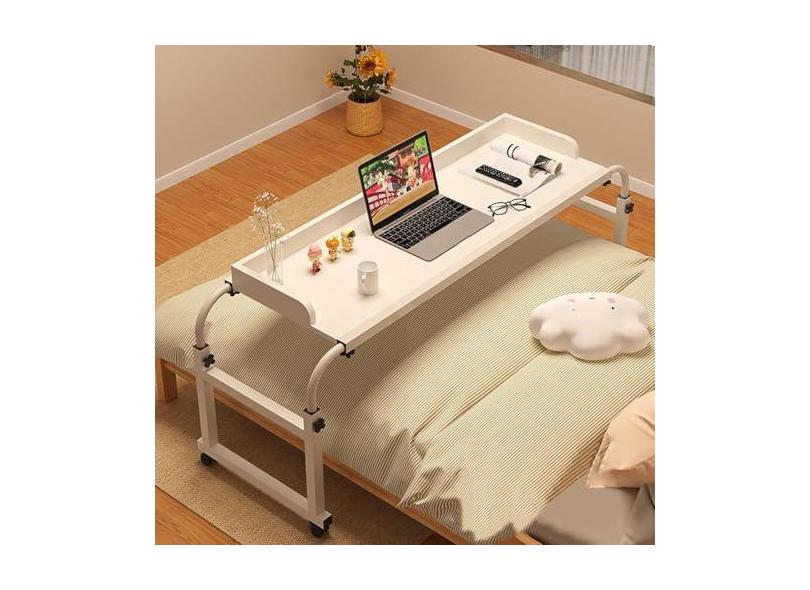 Mesa sobre a cama Estação de trabalho de pé de 115-210 cm, mesa de ...