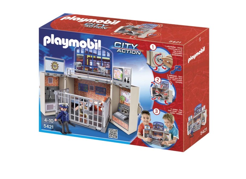 Boneco Playmobil Estação de Polícia City Action 5421 - Sunny