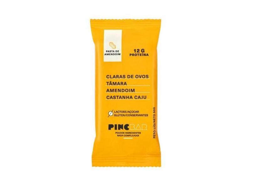 Barra De Proteína Pasta De Amendoim Sem Açúcar Pincbar 50G