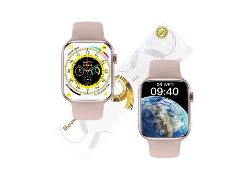 Relogio Smartwatch Inteligente W29 Pro Max Rosa Watch Series 9 Gps Nfc