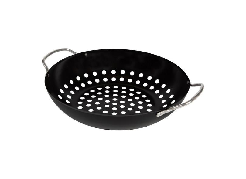 Panela Frigideira Wok Para Grelhar Em Churrasqueira Mor 3374