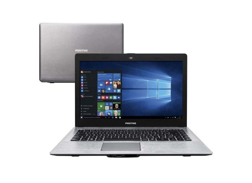 Notebook Positivo Stilo Intel Celeron N2806 2 GB de RAM 500 GB 14 " Windows 10 Home XR3520