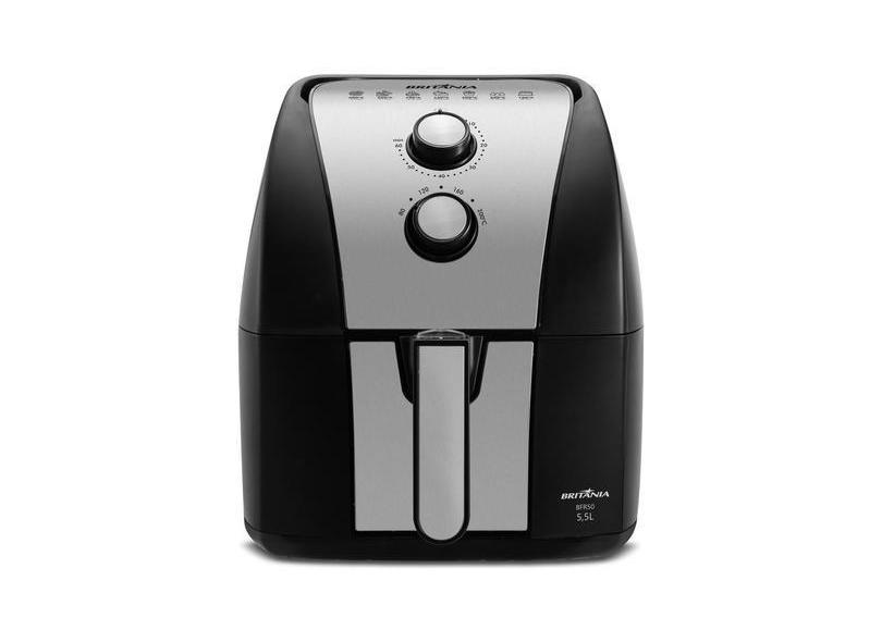 Fritadeira Elétrica Sem óleo Air Fryer Britânia Gold BFR51 Capacidade do Cesto 5,5l 