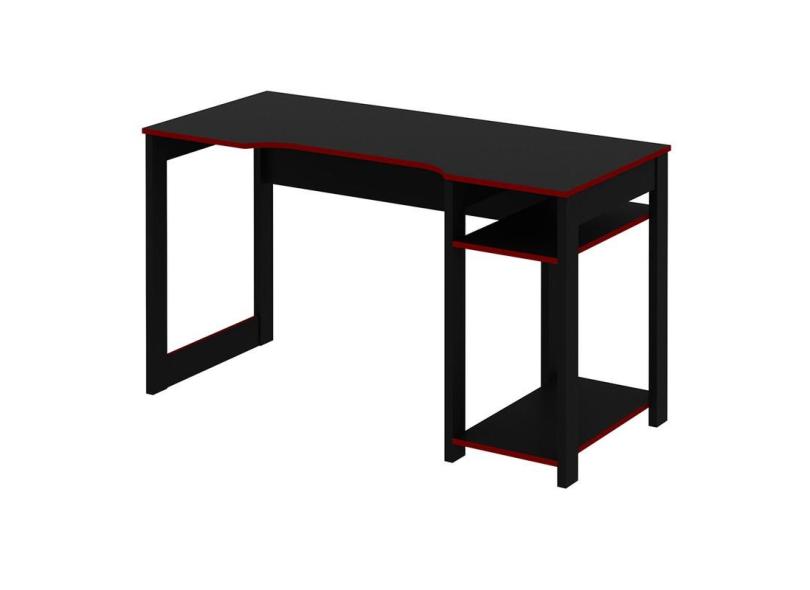 Mesa Gamer 136x75x60 cm Preto/Vermelho Tecnomobili