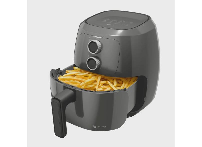 Fritadeira Elétrica Wap Air Fryer Cinza 4l com Potência de 1500w Revestimento Antiaderente 220v