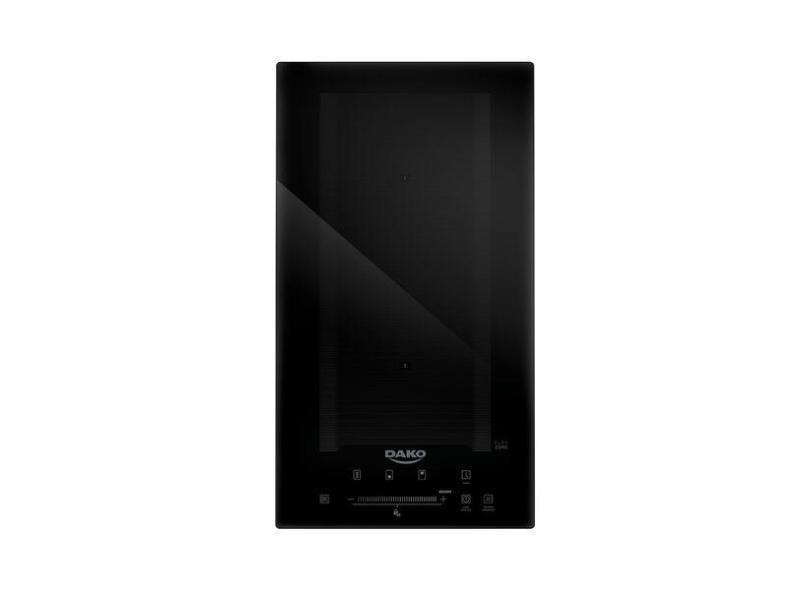 Cooktop De Indu  o 2 Bocas Preto Com Zona Flex vel Dako 220v
