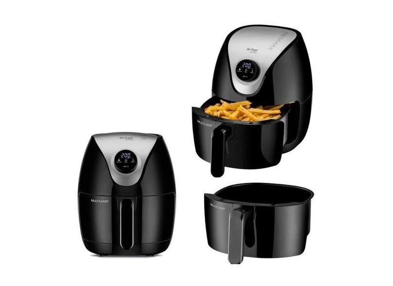 Fritadeira Elétrica Multilaser com Painel Digital Seletor Giratório 4L