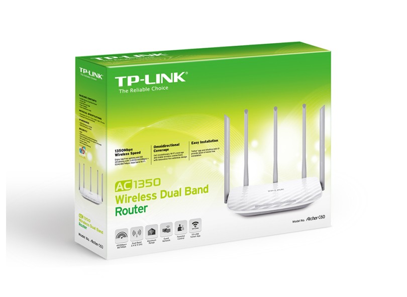 Roteador Wireless 867 Mbps Archer C60 - TP-Link