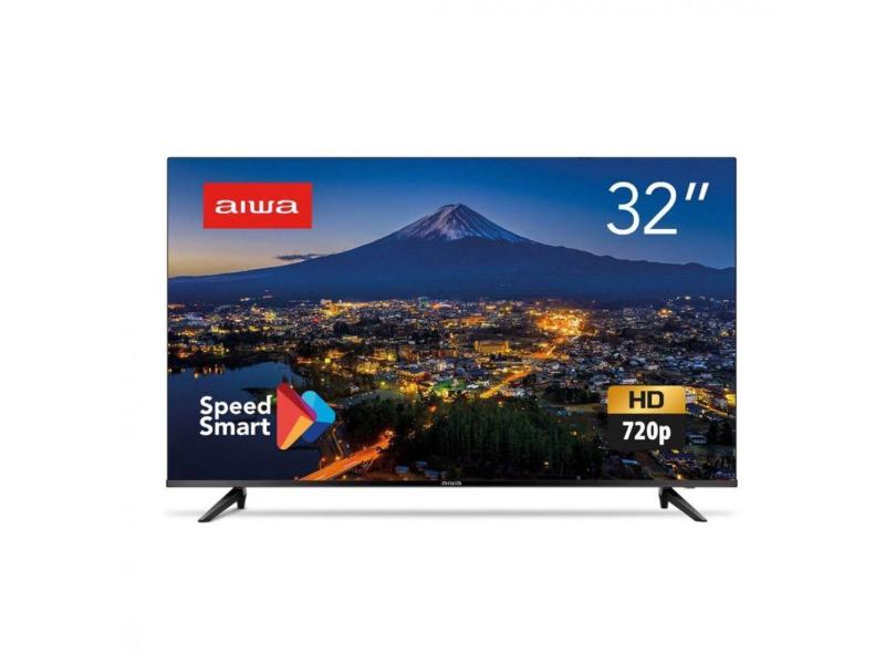 Smart Tv 32" HD Aiwa Android Hdr10 8832-01 Preto Bivolt Aws-tv32bl02a