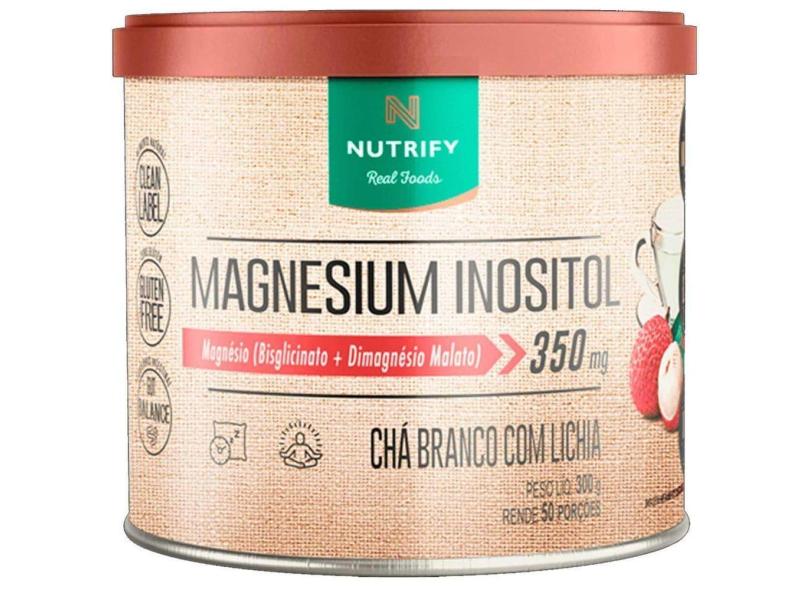 Magnésio Inositol Nutrify Magnesium Inositol 300G Chá Branco