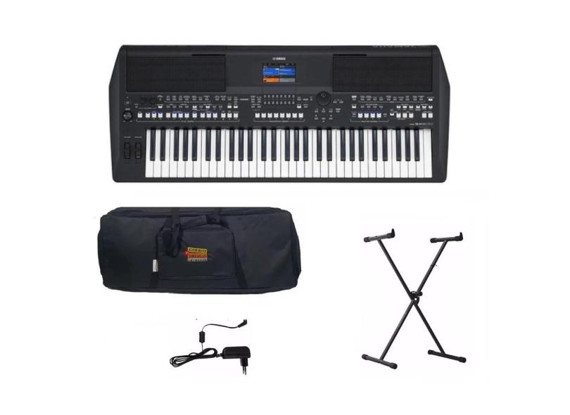 Teclado Yamaha psr SX600 PSRSX600 Arranjador Kit Luxo