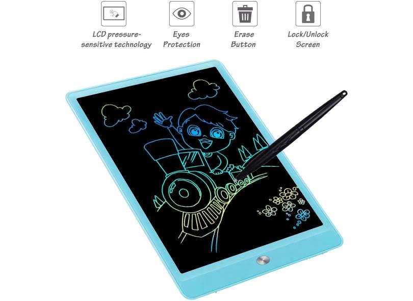 Flueston Lcd Writing Tablet Inch Drawing Pad Colorful Screen Doodle