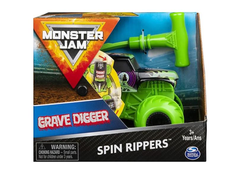 Carro Monster Jam Spin Ripper Grave Digger Escala 1:43 Sunny em ...