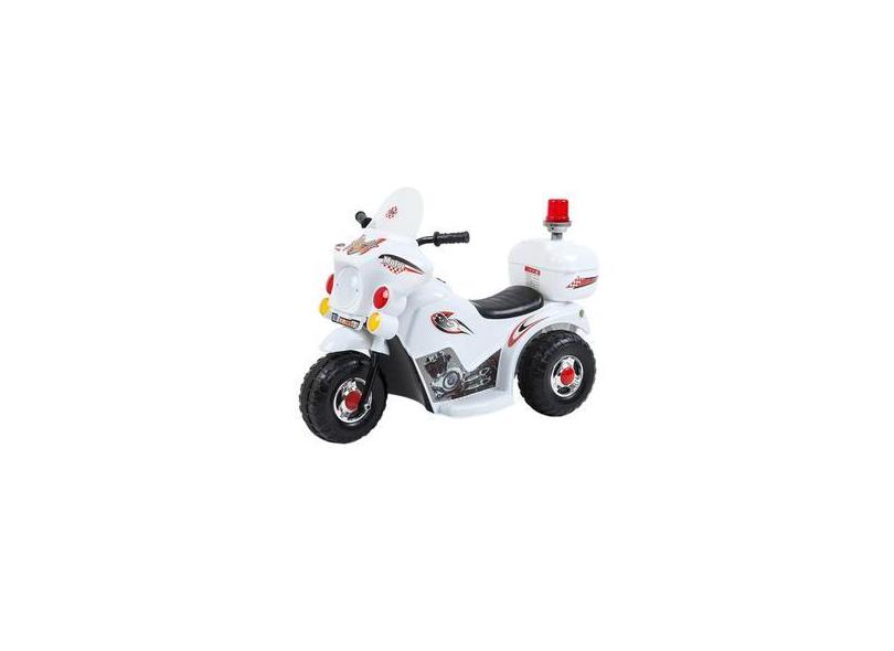 Mini Moto Elétria Infantil Com Baú Branco - Zippy Toys