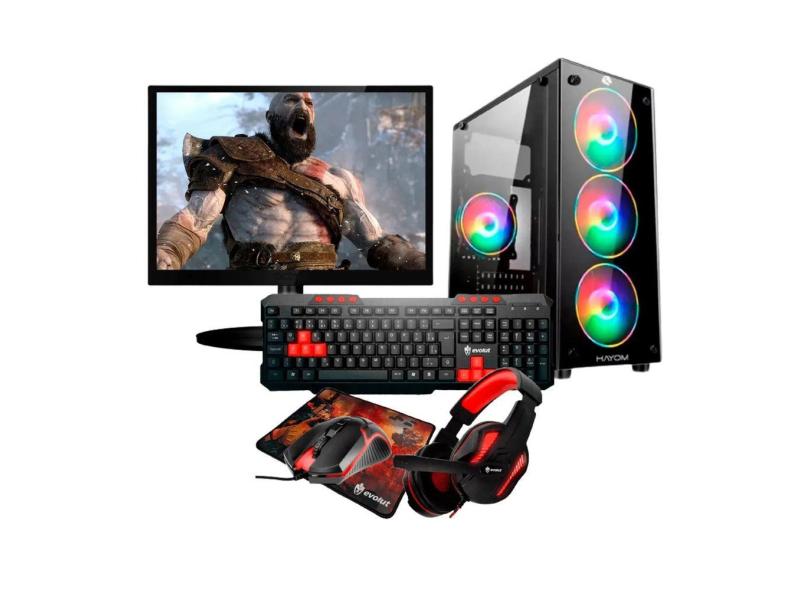 PC Gamer Completo Intel Core i5 Memoria Ram 16GB SSD 240GB Monitor HDMI Kit Gamer