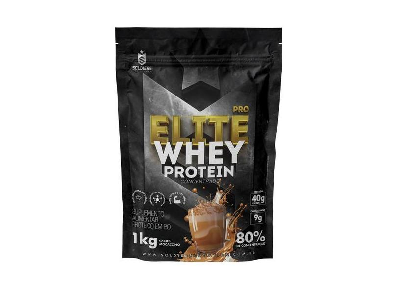 Elite Pro Whey Protein Concentrado 80% - 1Kg - Soldiers Nutrition