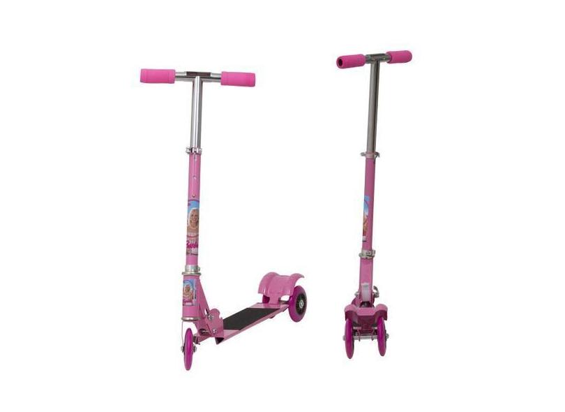 Patinete Infantil Menina Barbie Filme Ajustável Dobrável - Toys 2U