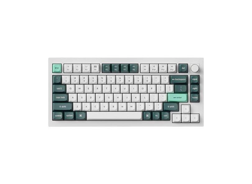 Teclado Gamer Mecanico Keychron Q1 He RGB Switch Magnetic, branco