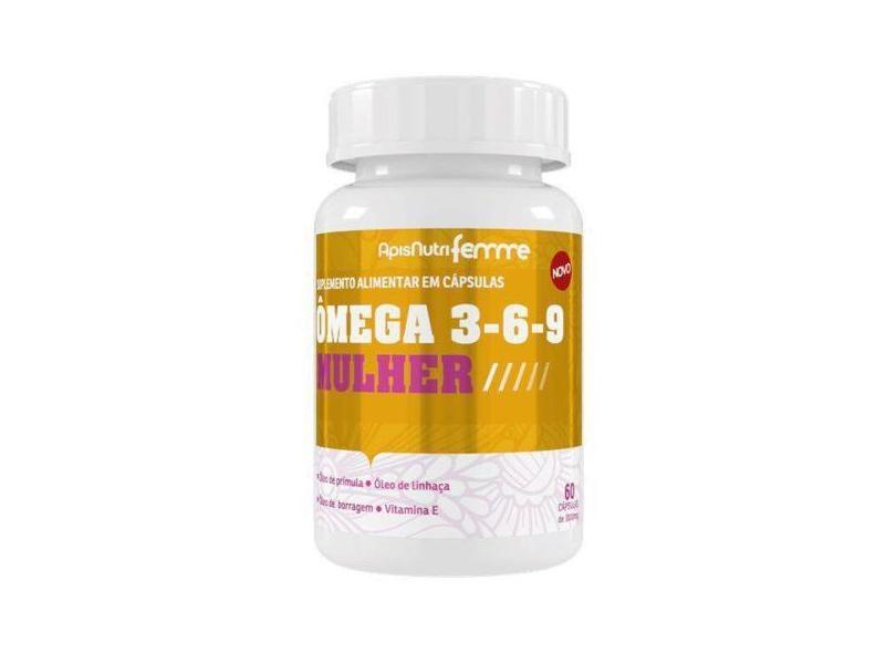 Ômega 3, 6, 9 Mulher 1000Mg 60 Cáps - Apisnutri