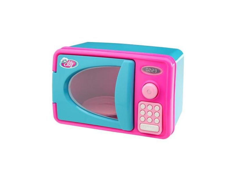 Forno Microondas Brinquedo Infantil Rosa C/ Luz E Som - Usual - Usual