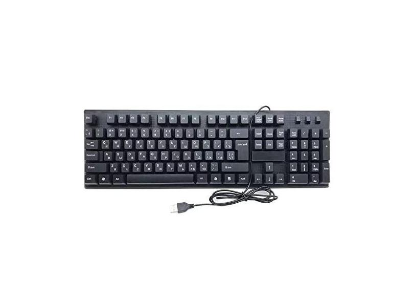 Acessórios para computador 108 teclas teclado com fio USB, comprimento do cabo: 1,5m