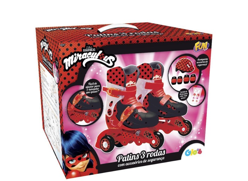 Patins 3 rodas Miraculous Ladybug Fun