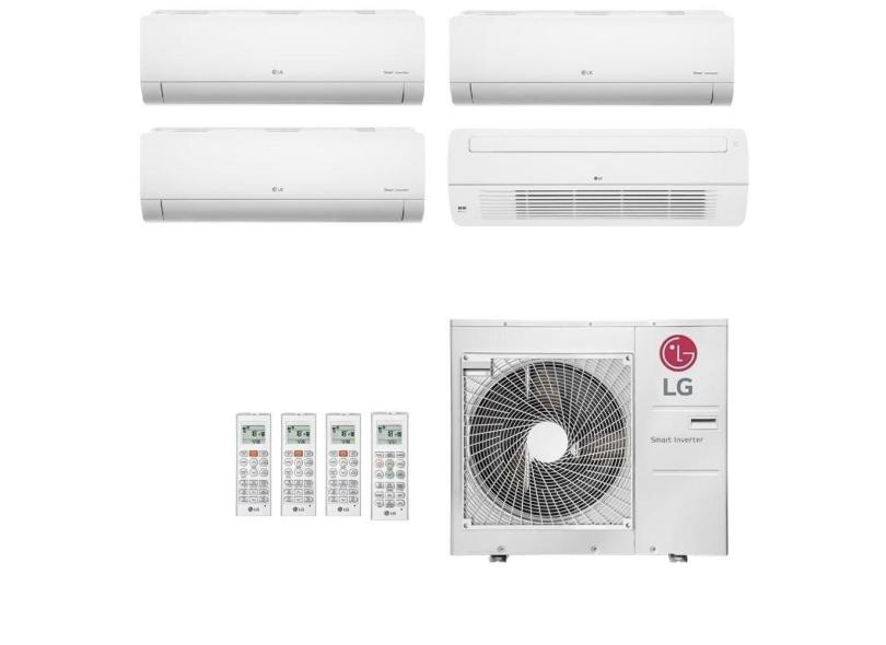 Ar-Condicionado Multi Split Inverter LG 30.000 (3x Evap HW 9.000 + 1x Evap Cassete 1 Via 18.000) Quente/Frio 220V