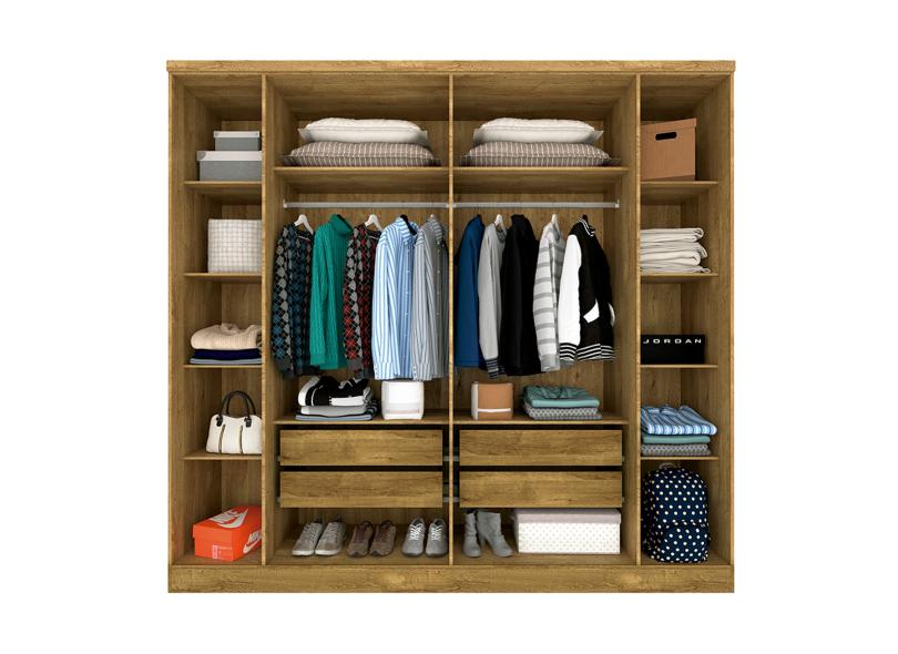 Guarda-Roupa Casal 6 Portas 4 Gavetas Veneza Tcil