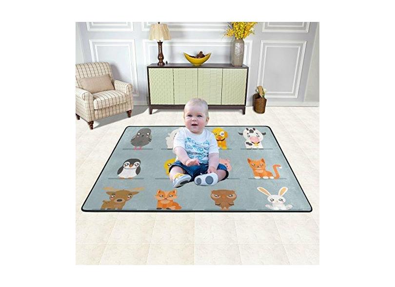 Learn About Animals Tapete educativo infantil antiderrapante para meninos e  meninas bebê engatinhando tapete macio para sala de jogos, quarto, sala de  aula, 1,2 m x 1,8 m em Promoção é no Buscapé