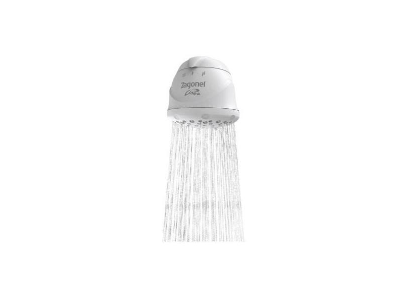 Ducha Zagonel Linea 5500W Redonda 3 Temperaturas  - Branca Multitemper