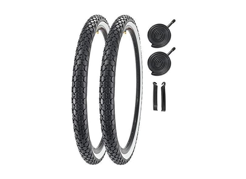 Pneu de bicicleta de 24" 26" 24 x 2,125/26 x 2,125 polegadas pneu de bicicleta de substituição dobrável para bicicleta Beach Cruiser