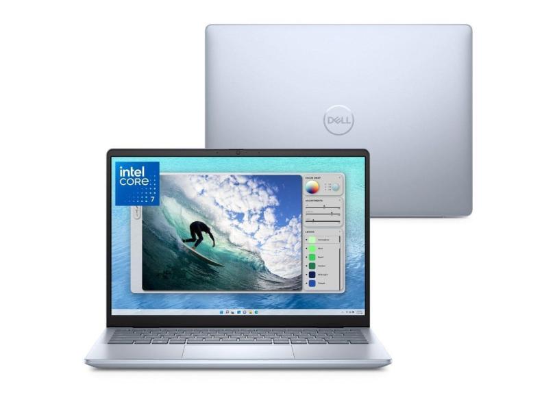 Notebook Dell Inspiron I14-I150U-M50 14&quot; FHD+ Intel® Core™ 7 150U 16GB 512GB SSD Windows 11 Prata Gelo