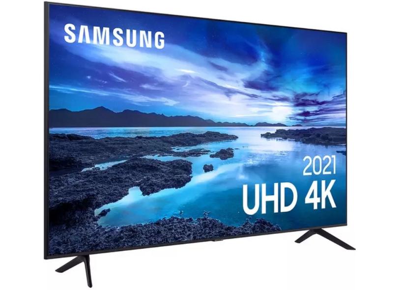 Smart TV TV LED 60 " Samsung Crystal 4K HDR UN60AU7700GXZD 3 HDMI