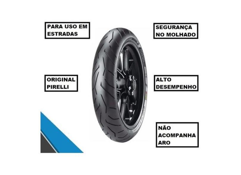 Pneu Pirelli Dianteiro 120/70-17 58w Diablo Rosso 2 Ducati