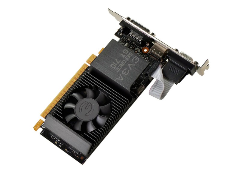 Placa de Video NVIDIA GeForce GT 710 2 GB GDDR5 64 Bits EVGA 02G-P3-3713-KR