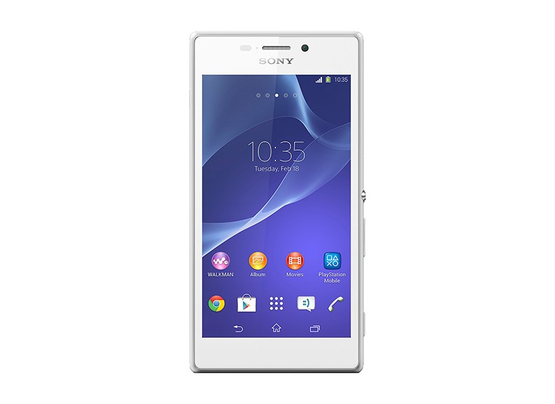 Smartphone Sony Xperia M2 D2306 Câmera 8,0 MP 8GB Android 4.3 (Jelly Bean) Wi-Fi 3G 4G