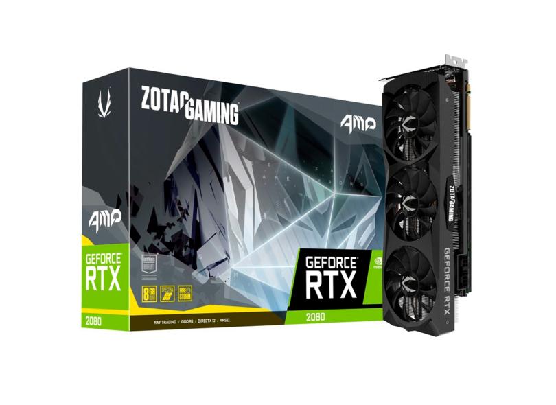 Placa de Video NVIDIA GeForce RTX 2080 8 GB GDDR6 256 Bits Zotac ZT-T20800D-10P
