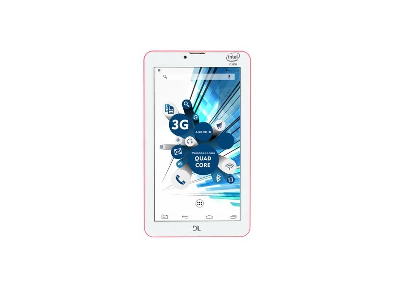 Tablet DL Eletrônicos 3G 8.0 GB LCD 7 " Android 5.1 (Lollipop) SocialPhone 700
