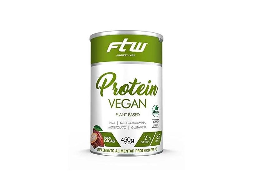 Protein Vegan Plant Based - 450g Cacau - FTW