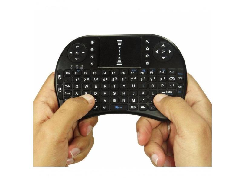 Mini Teclado Sem Fio Touchpad Ideal Para Smart Tv