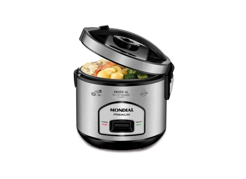 Panela de Arroz Elétrica Mondial PE-43 500W 6 Xícaras