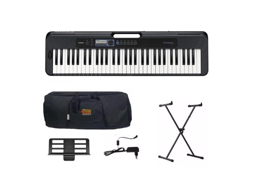 Teclado Casio Casiotone CT-S300 Preto Kit Luxo