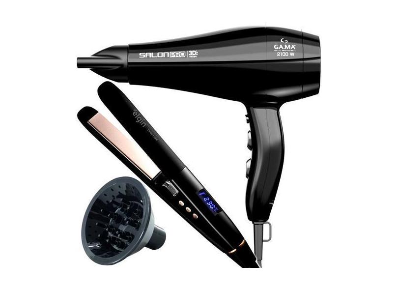 Secador De Cabelo Gama Italy 2100W Ions Profissional Salon Quente Frio