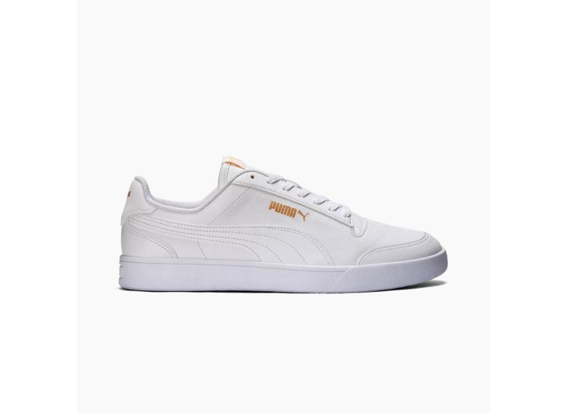 Tênis Masculino Puma Shuffle Branco para Usar com Bermuda-Masculino