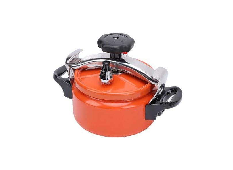 Panela de Pressão de Liga de Alumínio, Fogão a Gás de Fundo Duplo de Grande Capacidade, Adequado para Fogão a Gás, Fogão a Gás a Carvão, Fogão de Topo Plano (1.5L)